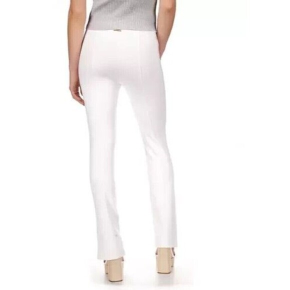 MICHAEL Michael Kors Women's Slit Hem Pull On Leggings Pants White P/XS - Picture 2 of 15